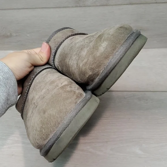 Ugg Australia Women Leather Sheepskin Clogs platform Slippers shoes sz 7 - Picture 5 of 13